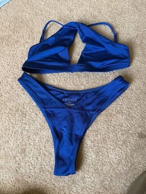 Sommer Swim Royal Blue Triangle Bikini Set